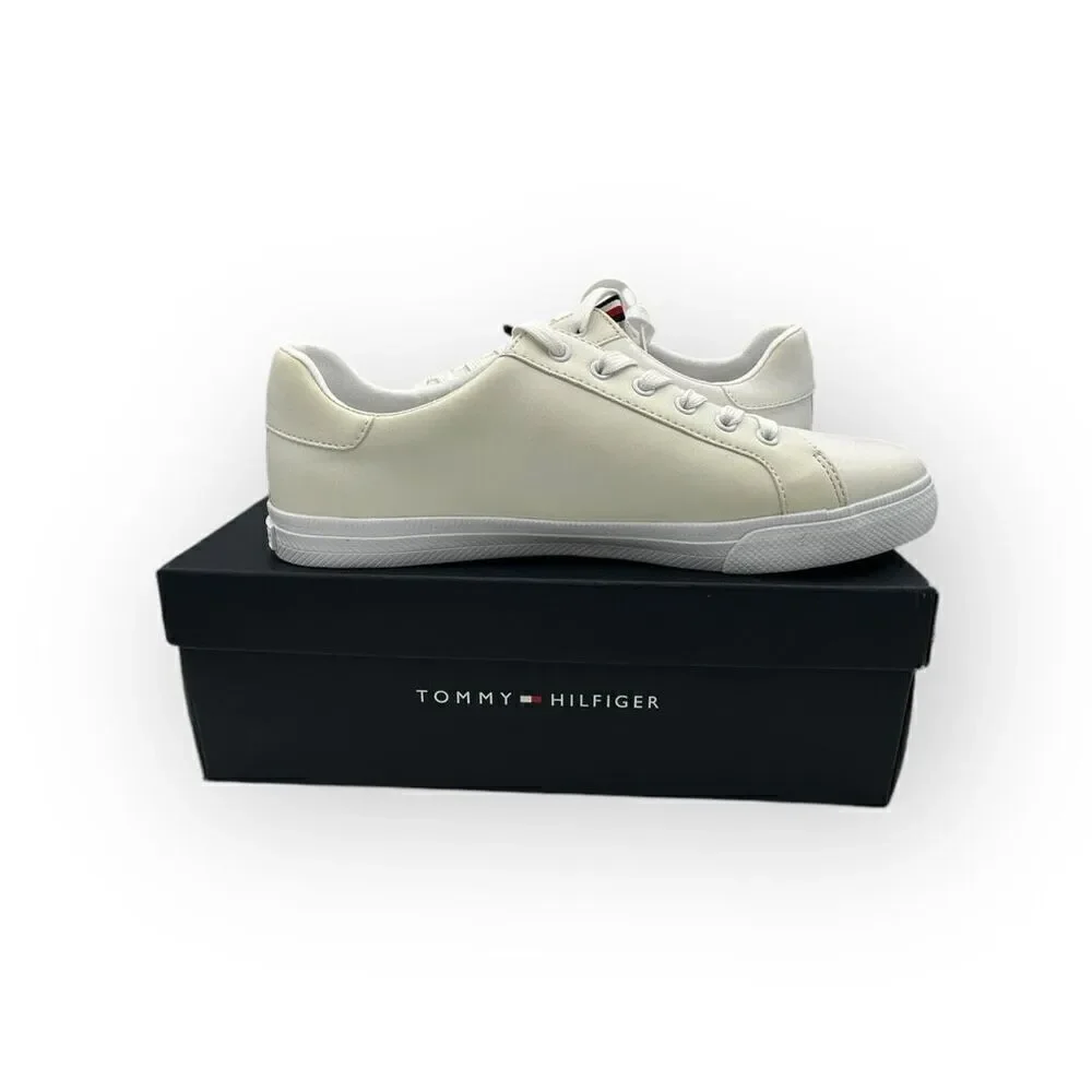New Tommy Hilfiger Womens Averie Sneaker Shoes White Size 11M